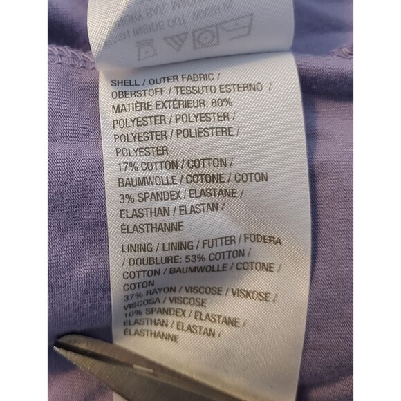 H Halston Dress Womens Size 8P Sleeveless 2Fer Attached Cardigan Purple NWOT - Picture 11 of 14